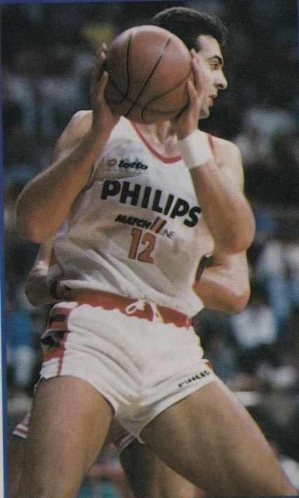Marco Baldi in maglia Philips Milano nella stagione 1988/89; poi cambiò numero