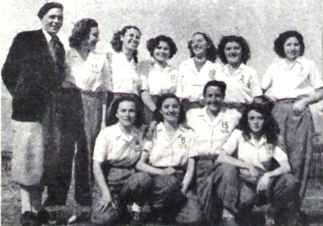 Bernocchi Legnano campione d’Italia 1947: Pizzagalli all., Mengaldo, Bertolini, Alfieri, Tommasini, Magnoni, Rossi, Niccolino, Galimberti, Cenni e Santoro.